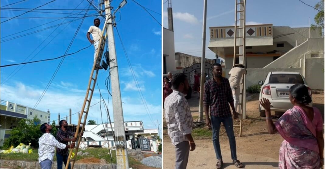 అమ్డాపూర్ గ్రామం 9వ వార్డులో వీధి దీపాల సమస్యకు పరిష్కారం