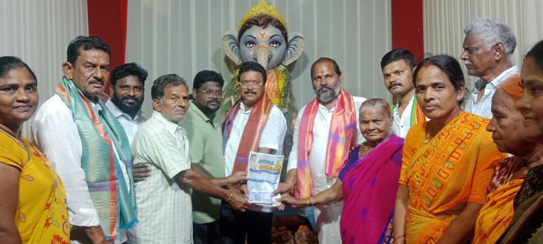 మిర్యాలగూడ 19వ వార్డులో వినాయక మండపాలకు ‘బి.ఎల్.ఆర్. కానుక’