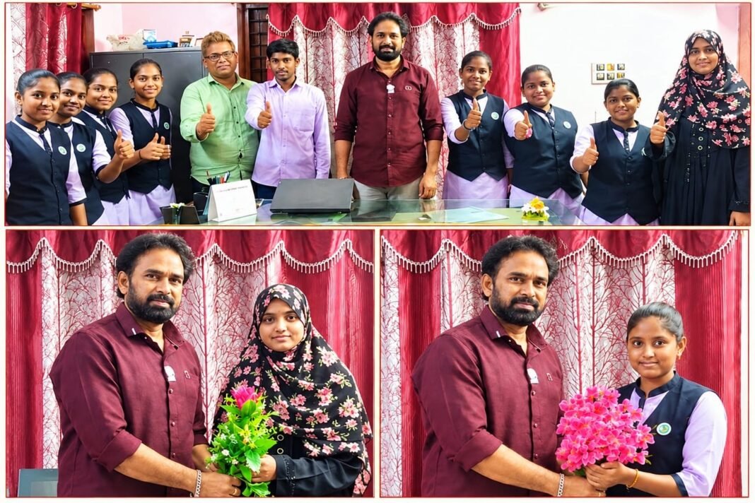 శ్రీ ప్రగతి కాలేజి లో 40 మందిలో 10 మంది విద్యార్థులకు 9కి పైగా గ్రేడ్ పాయింట్లు
