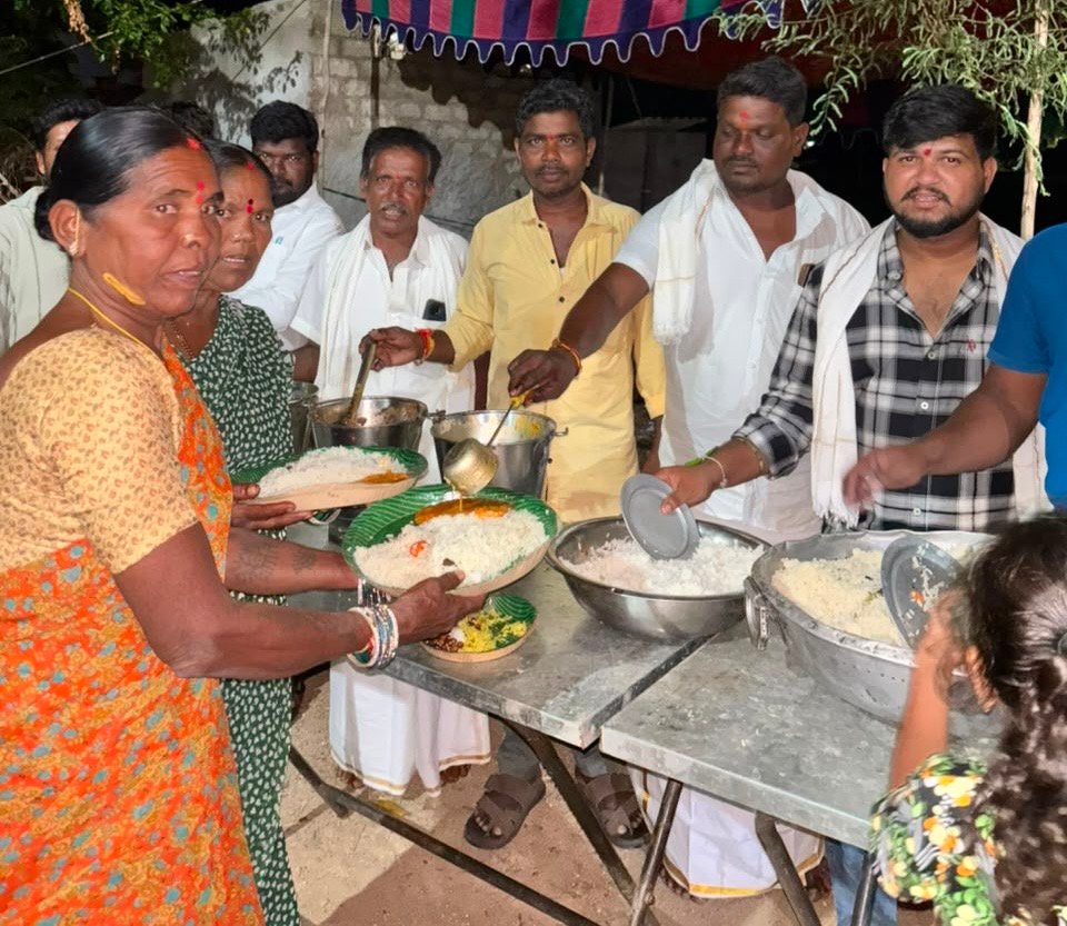 మర్రిగూడ మండలం రాంరెడ్డిపల్లిలో ఘనంగా అన్నదానం
