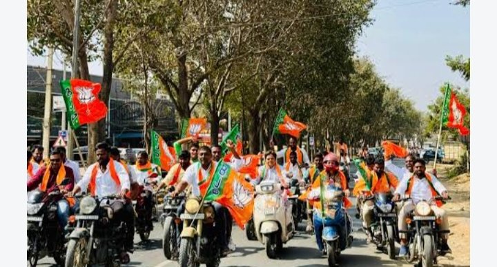 తెలంగాణ విమోచన దినోత్సవం సందర్భంగా చేవెళ్లలో భారీ బైక్ ర్యాలీ
